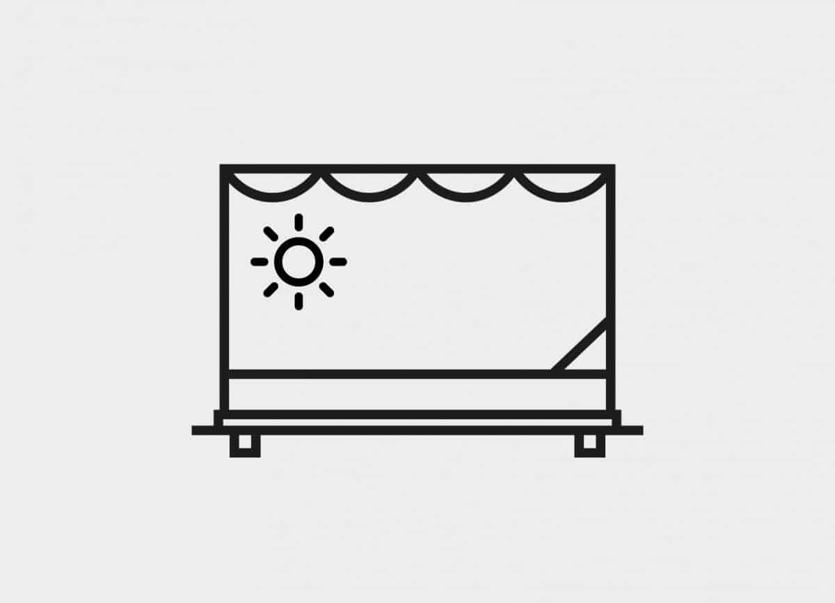 Terraza con cama balinesa